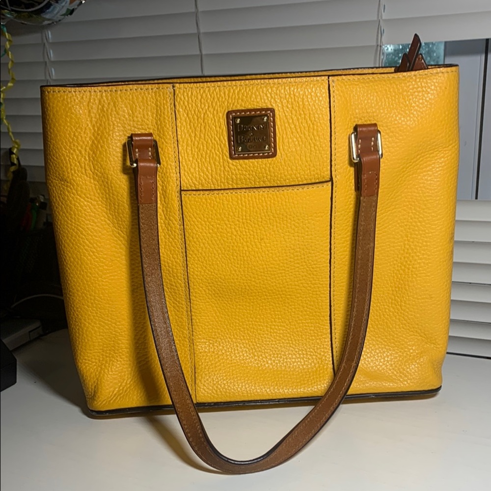 Dooney & Bourke Yellow Tote Bag